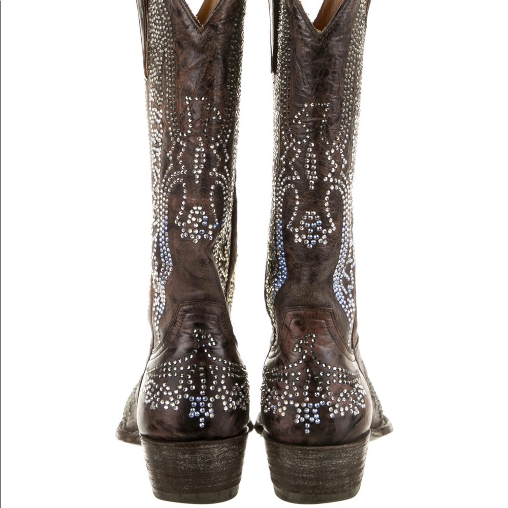 Old Gringo Eagle Crystal Swarovski Boots Size 6 - Picture 5 of 8